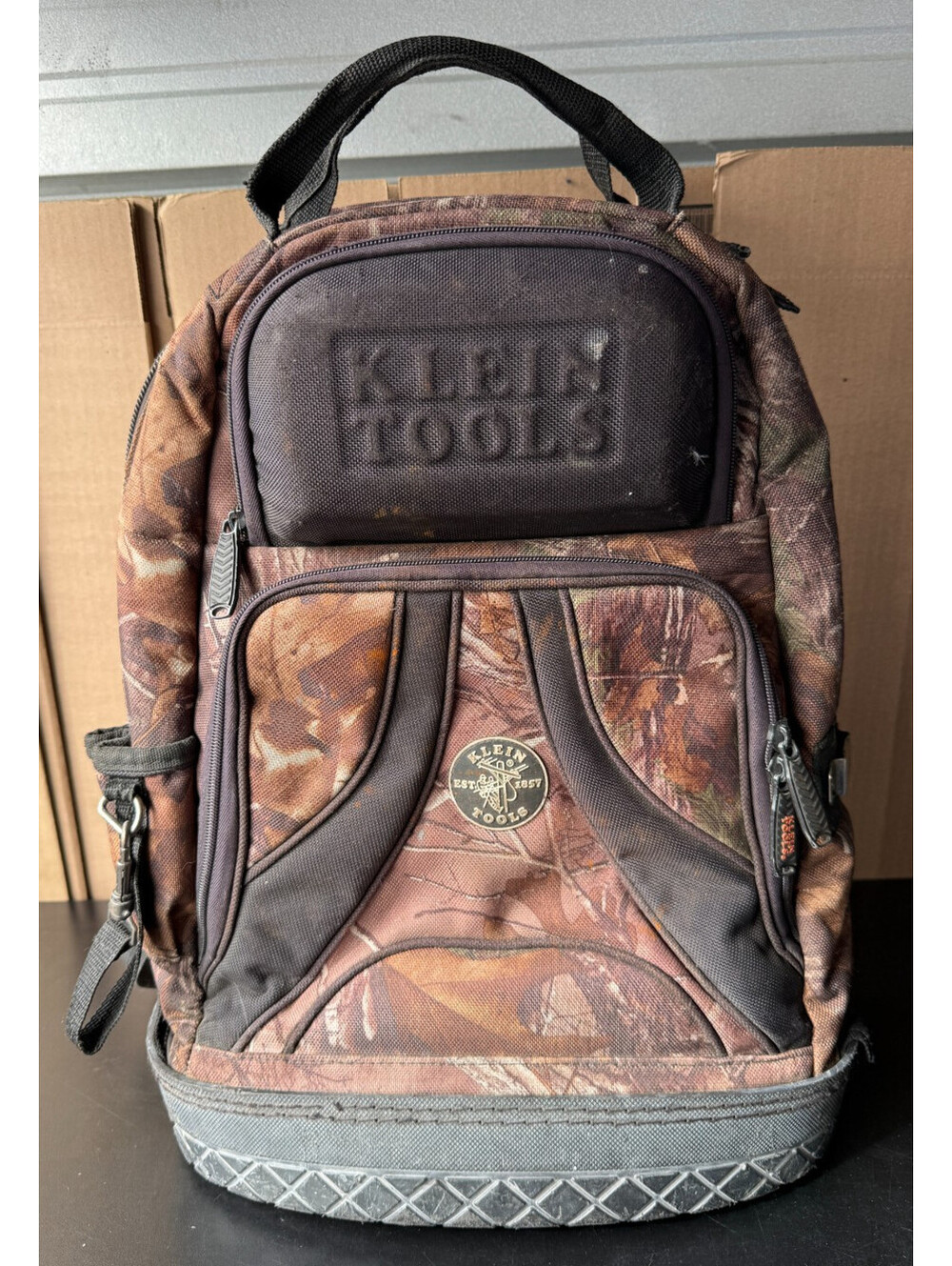 Klein Tools Camo Backpack Tool Bag Very Clean